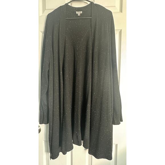 Avenue Spotted Open Front Cardigan - Women’s Plus Size 26/28 - Longline Sweater - Picture 4 of 8